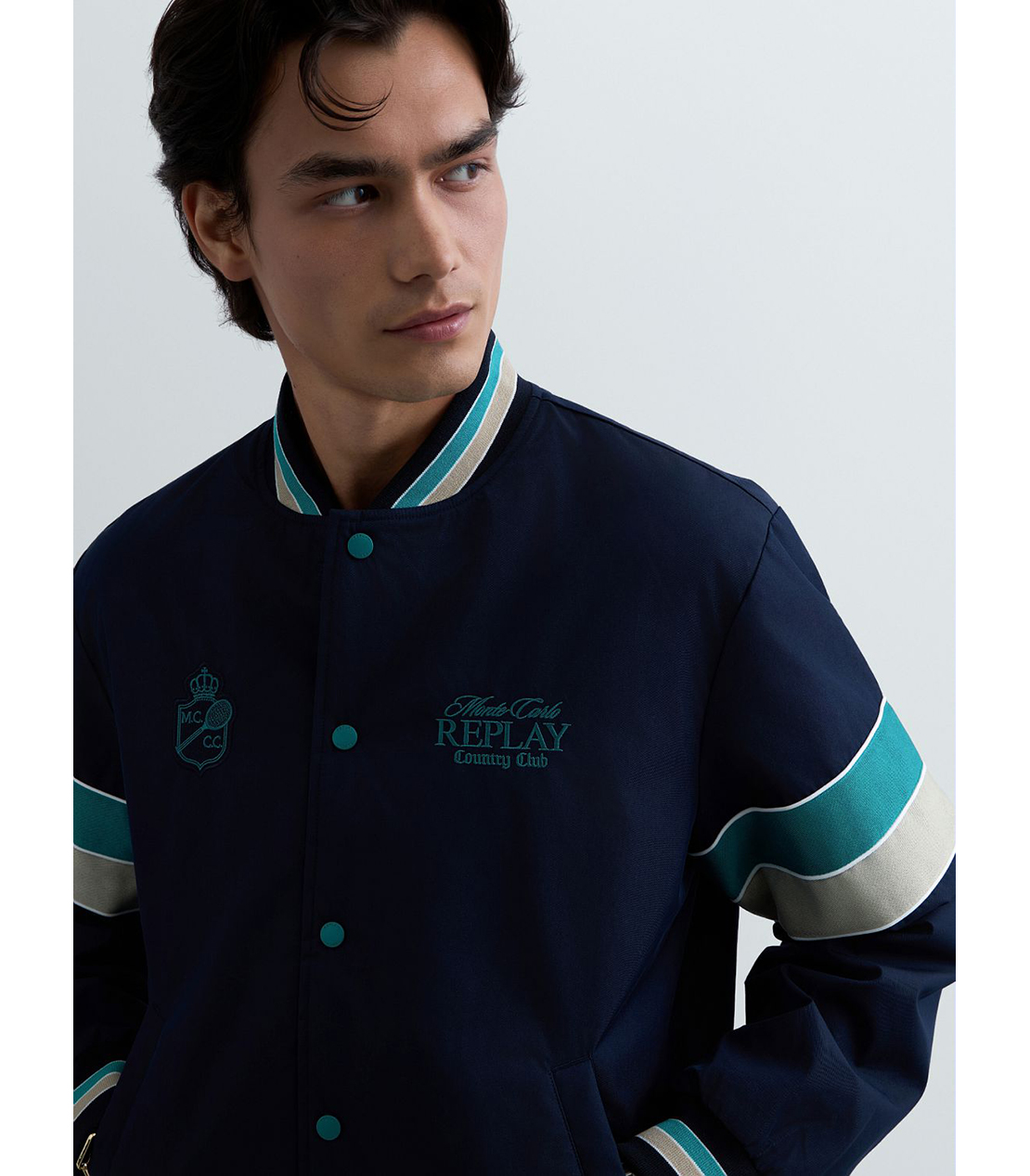 REPLAY &times; Monte Carlo Country Club ボンバージャケット 詳細画像 ネイビー 5